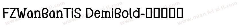 FZWanBanTiS DemiBold字体转换